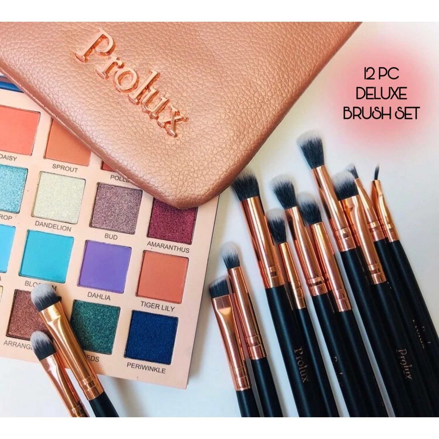 Deluxe 12 Piece Eye Makeup Brush Set - Image 4