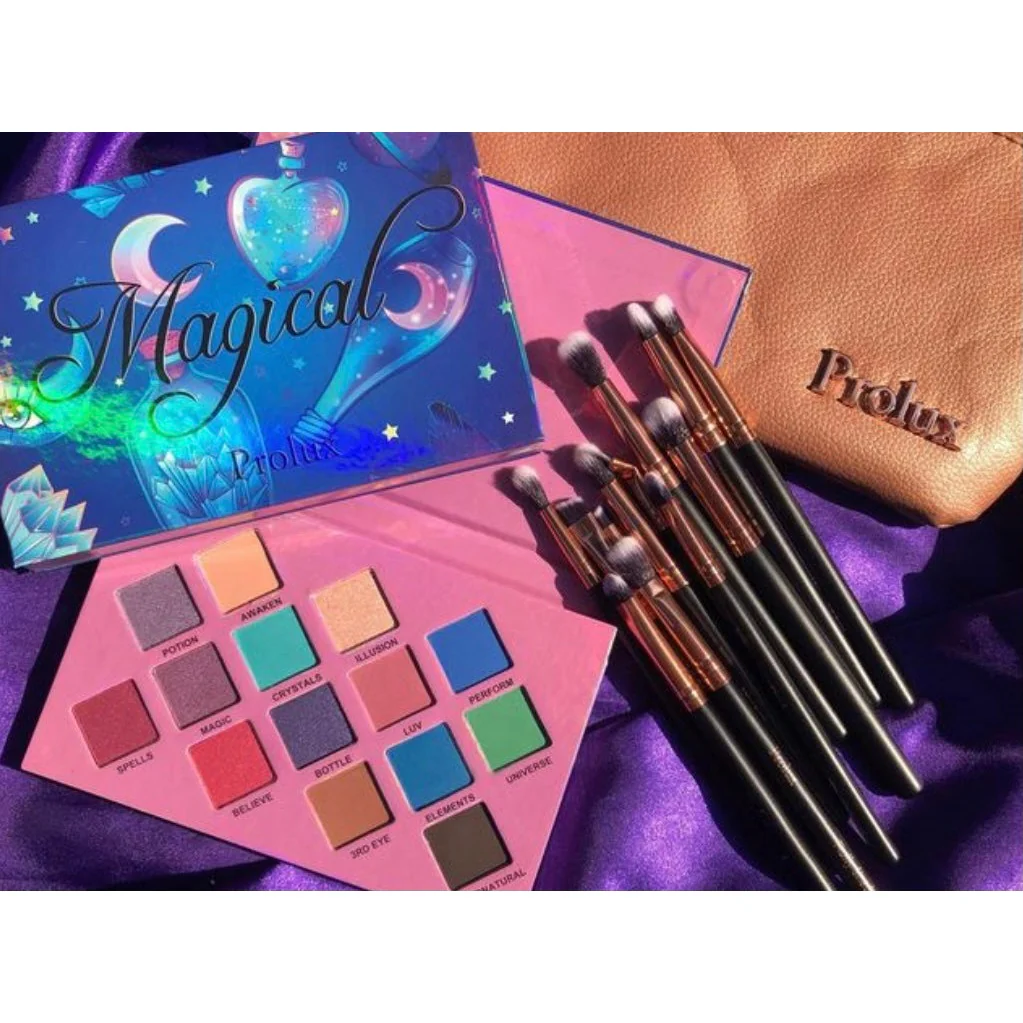 Deluxe 12 Piece Eye Makeup Brush Set - Image 7